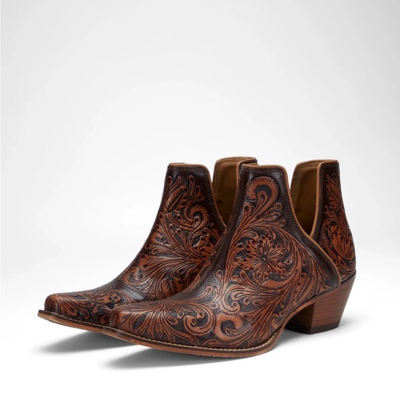 Loyal West x Myra Handtooled Booties - Picture 2 of 5